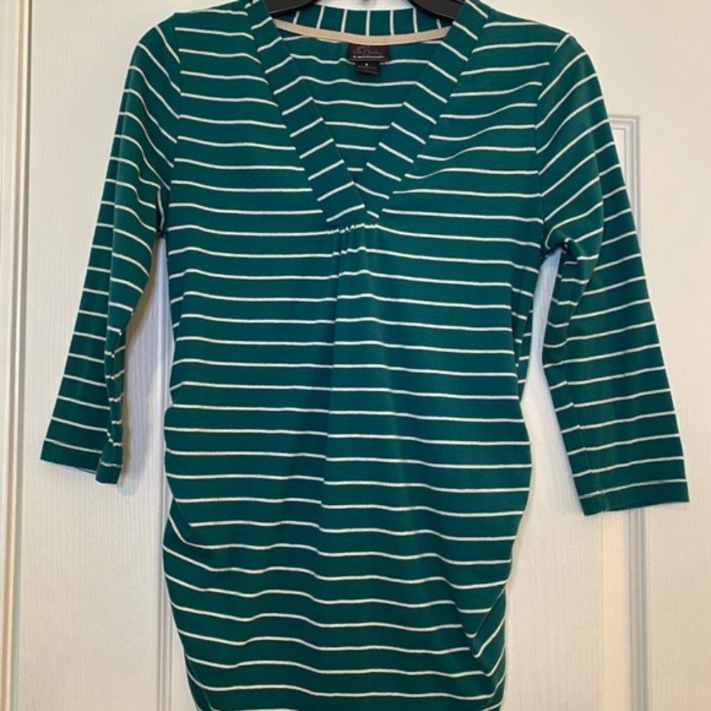 3/$20 !!🍀👶🏼Oh baby by motherhood striped top